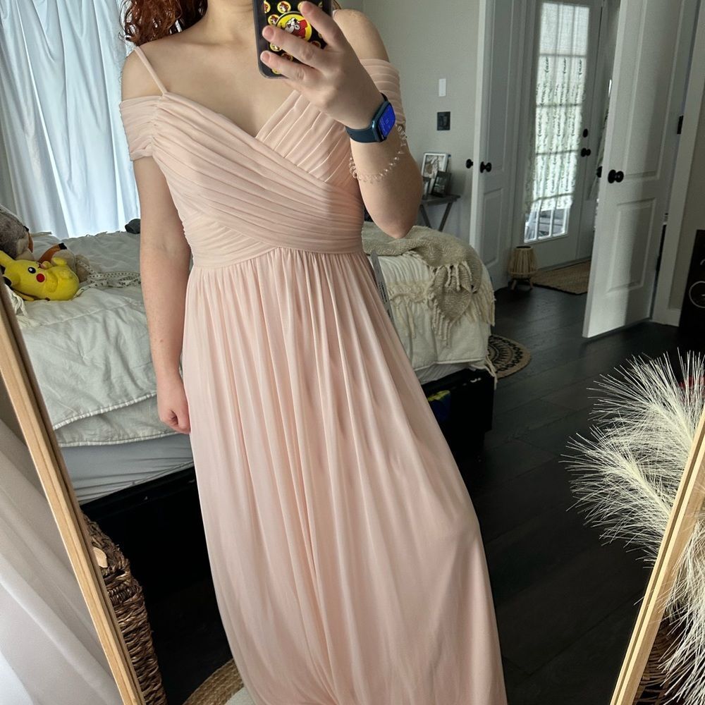 Azazie Women’s A6 Aja Rose Quartz Dress New NWT